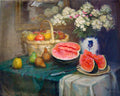 Fruit Basket with Flowers