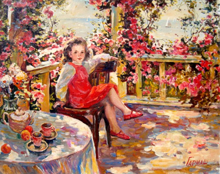Girl on the Terrace