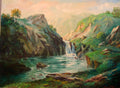 Where the Mountains Meet the Water, original painting, from Collected Canvas